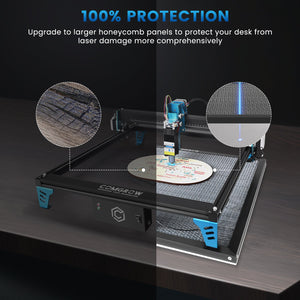comgrow Magnetic Honeycomb Laser Panel 100% protect your desk from damage