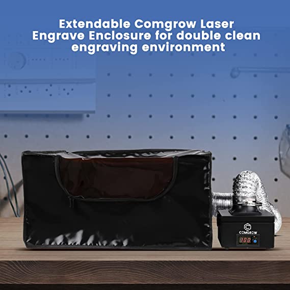 extendable laser engraver enclosure